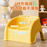 八海鳥(niǎo)嬰幼兒凳子家用塑料加厚小矮凳子靠背椅創(chuàng  )意極簡(jiǎn)風(fēng)客廳兒童沙發(fā)椅 曬單實(shí)拍圖