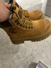 駱駝（CAMEL）大黃靴女時(shí)髦擦色粗跟戶外工裝馬丁靴 L24W076611 土黃(5孔) 37 曬單實(shí)拍圖
