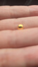 領(lǐng)豐金（LING FENG GOLD）AU9999黃金豆豆足金投資金豆子送女友送媽媽送小孩禮物儲備金擺件 5g 曬單實(shí)拍圖