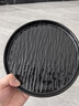 華青格西餐盤(pán)牛排盤(pán)水果盤(pán) 日式陶瓷盤(pán)子 8.5英寸黑色1只裝 曬單實(shí)拍圖