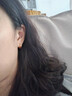 中國黃金（CHINA GOLD）極光素圈黃金耳扣女999足金耳釘耳環(huán)圈生日禮物送女朋友 金重約1.8g【足金耳扣】 曬單實(shí)拍圖