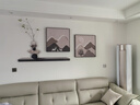 見(jiàn)造新款背有靠山客廳裝飾畫(huà)高檔墻壁畫(huà)現代簡(jiǎn)約高級感沙發(fā)背景墻掛畫(huà) 背有靠山-A款 95*35（uv精雕）/40*40/40*40cm 黑色鋁合金框 晶瓷工藝+UV精雕+仿真綠植 曬單實(shí)拍圖