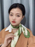 恒源祥絲巾女2025新款時(shí)尚洋氣70cm小方巾春秋綠色系百搭綁發(fā)帶裝飾領(lǐng)巾 綠色花卉 70cm 曬單實(shí)拍圖