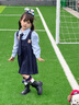 可英 GOWINBABY女童學院風連衣裙2025秋季朱迪兔子警官衣服兒童jk套裝裙夏季裙子 藍色秋季套裝（加領(lǐng)帶） 100 （適合身高90cm-100cm） 曬單實拍圖