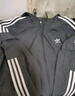 adidas經(jīng)典三條紋運動(dòng)連帽夾克外套男女秋季阿迪達斯三葉草 黑色   L 曬單實(shí)拍圖