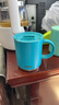 膳魔師（THERMOS）保溫杯400ml帶蓋陶瓷涂層男女士泡茶咖啡杯水杯子TCDS-400 孔雀藍 曬單實(shí)拍圖