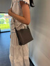 芙拉（FURLA）[秋冬新品]TONIE牛皮迷你女士手提包百搭休閑斜挎包HOBO包流浪包 都市灰色 曬單實(shí)拍圖