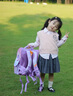 G.DUCKKIDS小黃鴨女童秋季套裝2025新款兒童秋裝jk套裝女孩朱迪兔子警官裙子 藍色襯衫+馬甲+裙子+領(lǐng)帶 130 建議7~8歲【120-130cm】cm 曬單實(shí)拍圖