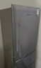 容聲216升三開(kāi)門(mén)小電冰箱家用小戶(hù)型節能超薄冷藏冷凍兩用保鮮出租房宿舍迷你BCD-216D11N銀國家補貼 曬單實(shí)拍圖