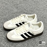 adidas T頭鞋 VL COURT復古板鞋德訓鞋男女阿迪達斯輕運動(dòng) 漢玉白/黑色/樹(shù)脂黃   36.5 曬單實(shí)拍圖