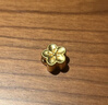 中銀鑫行桃花轉(zhuǎn)運(yùn)珠吊墜足金999黃金項(xiàng)鏈掛墜硬金DIY手串送女友禮物 桃花吊墜（克重多退少補(bǔ)） 約0.8g 曬單實(shí)拍圖