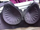 提拉塑形固定杯無(wú)痕內衣女無(wú)鋼圈薄款聚攏防下垂收副乳果凍文胸罩 薰衣紫 L （36/80ABC）105-120斤 曬單實(shí)拍圖