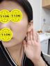 周六福（ZLF）  珠寶無極金黃金耳線女愛心足金耳飾 計(jì)價(jià)T 1.06g 曬單實(shí)拍圖