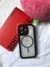 斯幻柯適用蘋果17手機殼磁吸iphone17保護套散熱17手機殼蘋果17手機殼簡約防摔天使眼二合一黑 曬單實拍圖