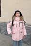 波司登（BOSIDENG）90絨鵝絨極寒羽絨服男女情侶同款加厚大毛領商場同款外套 雪櫻粉1862-至高抵御-20°C-充絨量+10%左右 XS 155/80A 體重約100斤以內 曬單實拍圖