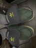 adidas「面包鞋」PUFFYLETTE經(jīng)典運(yùn)動棉鞋男女秋冬阿迪達(dá)斯三葉草 綠/深灰   43 曬單實(shí)拍圖