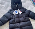 保姆鵝  兒童羽絨服寶寶中長(cháng)款護臉加厚鴨絨外套防風(fēng)保暖童裝冬[NG2664] 炭黑 140 曬單實(shí)拍圖