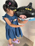 凡獵女童牛仔連衣裙夏裝2025新款洋氣兒童公主裙小女孩寶寶背心裙夏季 藍(lán)色 100 cm 曬單實(shí)拍圖