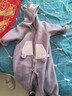 戴維貝拉【動(dòng)物園】嬰兒衣服開(kāi)秋外出服連體衣女寶秋裝男外套 曬單實(shí)拍圖