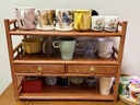 甄匠巴西花梨木茶壺收納架 普洱茶餅收納盒 茶杯器紫砂壺擺放架博古架 巴西花梨木茶棚三層（整裝） 曬單實(shí)拍圖