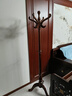 振林（ZHURLINS）全實(shí)木掛衣架落地臥室家用衣帽架中式客廳掛衣服高檔藝術(shù)立式架子 228胡桃色【全實(shí)木】 曬單實(shí)拍圖