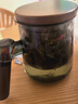 美斯尼 泡茶杯玻璃茶杯加厚耐熱墨綠色玻璃杯過(guò)濾茶水分離杯茶具花茶杯 曬單實(shí)拍圖