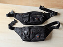 瑞士軍士刀腰包斜跨戶(hù)外運動(dòng)多功能包男跑步胸包斜挎包收錢(qián)包女挎包 加大黑色升級（26*18*9厘米） 裸包 曬單實(shí)拍圖