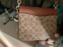 蔻馳（COACH）經(jīng)典標志CASSIE19號單肩斜挎包翻蓋早秋女包 棕黃色銹色（新版） 曬單實(shí)拍圖