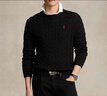 Polo Ralph Lauren 拉夫勞倫 男裝 經(jīng)典款標準版棉質(zhì)針織衫RL19087 001-Polo黑 S 偏大 曬單實(shí)拍圖