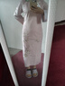 聽(tīng)月小筑【粉墨登場(chǎng)】原創(chuàng  )女秋冬刺繡旗袍披肩國風(fēng)新中式改良漢服 粉色旗袍 現貨 L 曬單實(shí)拍圖