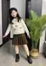 真維斯女童套裝秋季兒童衛衣百褶裙中大童秋裝女孩jk裙春秋學(xué)院風(fēng)童裝 粉 櫻花蝴蝶結+灰 120 曬單實(shí)拍圖