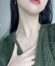 BJYLS925純銀十字架項鏈女輕奢吊墜鎖骨鏈首飾七夕生日禮物送女友老婆 【S925銀】 十字架項鏈 曬單實(shí)拍圖
