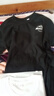 簡(jiǎn)男【純棉2件裝】長(cháng)袖t恤男士純棉圓領(lǐng)秋衣男裝外穿春秋季打底衫衣服 KY白+小山黑 L 建議120-135斤 曬單實(shí)拍圖