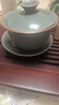 韞舜蓋碗德化哥窯三才蓋碗冰裂泡茶碗單個(gè)泡茶功夫茶具家用陶瓷茶杯 哥窯蓋碗-天青 170ml 曬單實(shí)拍圖