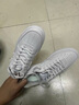 特步情侶男女板鞋小白鞋空軍一號冬季革面保暖運動(dòng)板鞋休閑鞋 曬單實(shí)拍圖