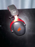 iKF V11 Pro7.1四模無(wú)線游戲耳機(jī)頭戴式7.1環(huán)繞音效藍(lán)牙有線電競(jìng)專用三角洲FPS無(wú)畏契約辨位 黑紅色 曬單實(shí)拍圖