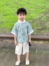G.DUCKKIDS小黃鴨童裝漢服男童套裝夏季中國風(fēng)古裝男孩子唐裝幼兒六一演出服 圖片色+吊墜 110 尺碼4~5歲【100-110cm】cm 曬單實(shí)拍圖