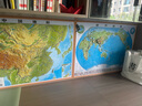 【北斗官方】北斗凹凸立體地圖 2024年新版800*600mm中國地圖和世界地圖 2張 加厚精雕 曬單實(shí)拍圖