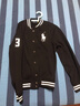 Polo Ralph Lauren 拉夫勞倫  男裝 25秋Big Pony起絨布棒球夾克RL100114 001-黑色 L 曬單實(shí)拍圖