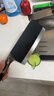 張小泉黑將不銹鋼廚房家用刀具 切菜刀 斬切刀 【京東限定】 曬單實(shí)拍圖