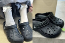 CROCS卡駱馳洞洞鞋貝雅男鞋女鞋輕便耐磨一腳蹬拖鞋休閑鞋|10126 黑色-001 43 (270mm) 曬單實拍圖