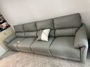 芝華仕（CHEERS）頭等艙貴族皮沙發(fā)法式奶油電動(dòng)功能直排家具慵懶小象11323灰四雙 曬單實(shí)拍圖