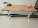 京東京造電動(dòng)升降電腦桌電競桌 書(shū)桌 桌子學(xué)習桌  雙電機1.4m原木色 曬單實(shí)拍圖