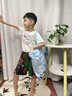 ZOZX日本被子行李衣服收納袋搬家打包袋幼兒園學(xué)生裝棉被褥手提大容量 紙飛機男孩-中號【耐磨牛津布 +姓名牌】 曬單實(shí)拍圖