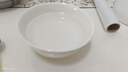 浩雅釉下彩景德鎮陶瓷餐具面碗湯碗大號飯碗簡(jiǎn)約 純白6英寸4個(gè)裝 曬單實(shí)拍圖