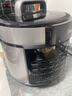 美的（Midea）電壓力鍋電高壓鍋高壓電飯鍋微壓電飯煲6升0涂層304不銹鋼不粘家用加深雙內膽3-12人煲湯燉肉煮飯 【少鹽提鮮】0涂層不銹鋼 6L 曬單實(shí)拍圖