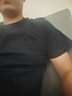 京東京造【10A抗菌】男士短袖t恤衫男女同款白小T蘇超定制 黑色XL 曬單實(shí)拍圖