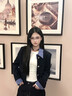 茯見(jiàn)小香風(fēng)短外套女2025秋裝女款百搭顯瘦拼接設計感開(kāi)衫上衣 藏青色 M 曬單實(shí)拍圖