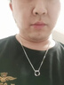MZMZ鉑金項鏈男士pt950白金莫比烏斯時(shí)尚吊墜情人節生日禮物送男友 當/次日達-輕奢-莫比烏斯項鏈 曬單實(shí)拍圖