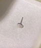 蔓笙純999足銀養耳洞耳釘男個(gè)性潮流痞帥耳環(huán)2025新款潮男生耳骨釘飾 S999足銀黑色耳釘【單只】 曬單實(shí)拍圖